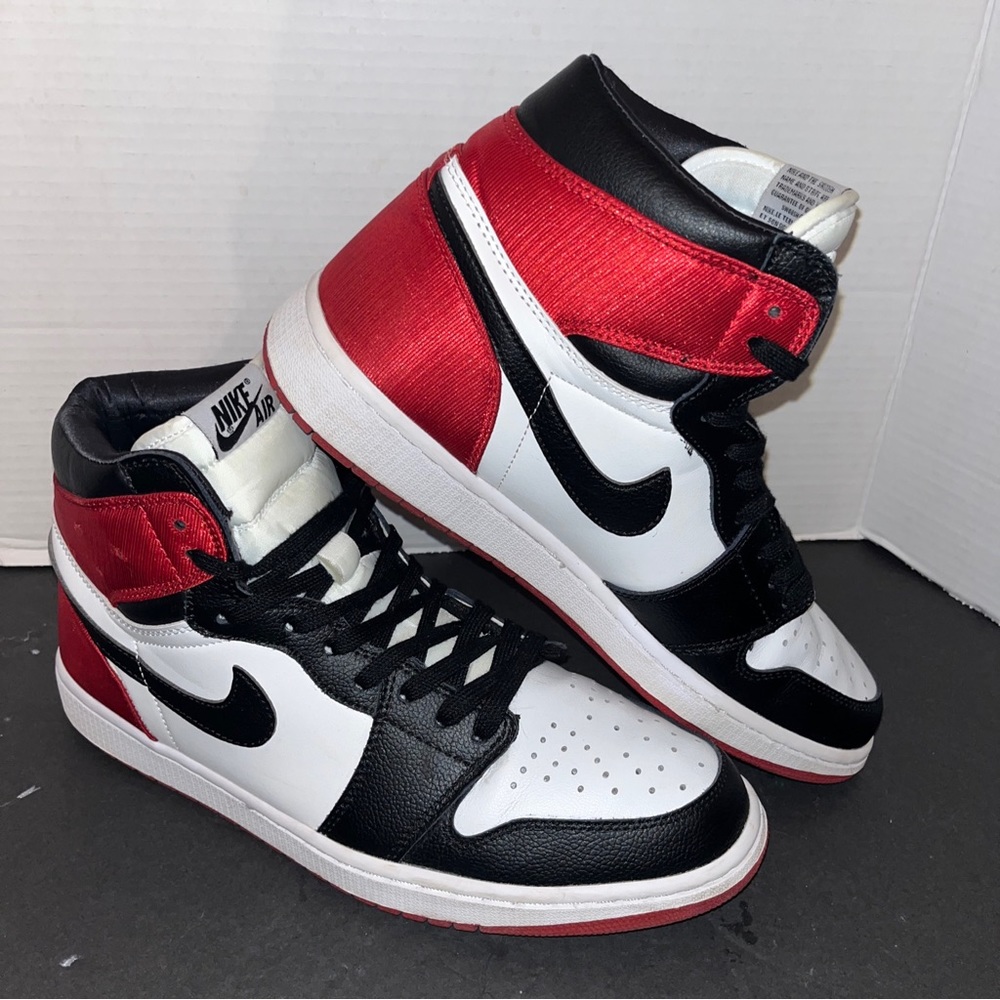 Jordan Sneakers in Black, Red, and White